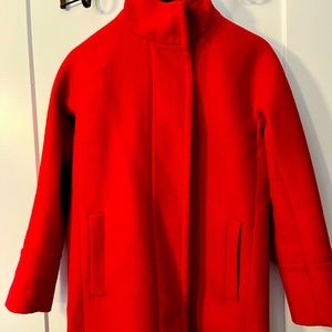 J Crew City Coat Red size 2P.